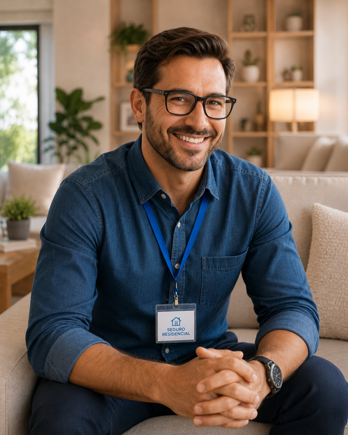 Consultor da Aporte Seguros em atendimento